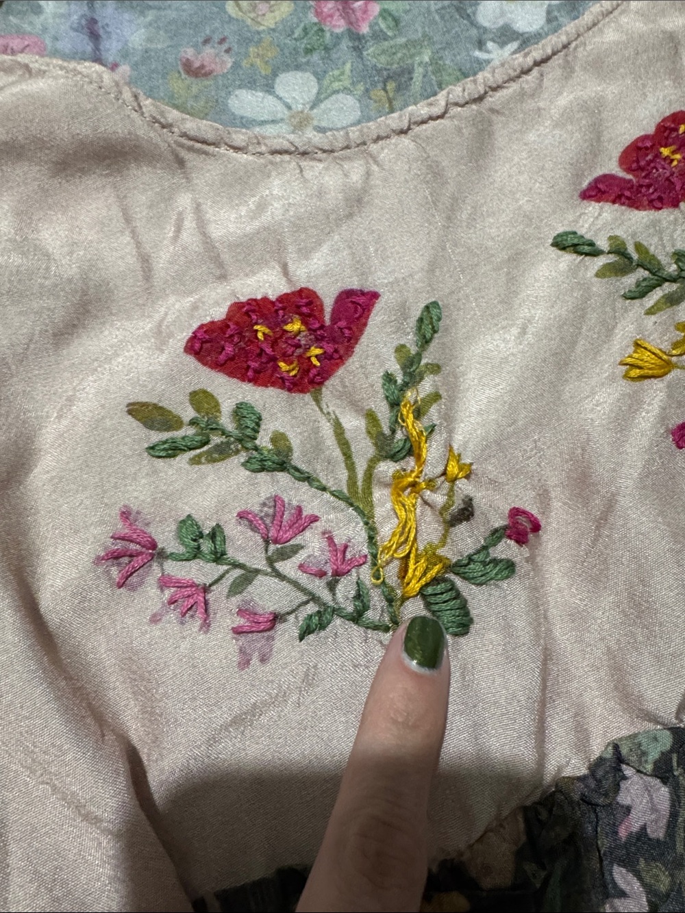 NATURAL LIFE Pink Bodice Floral Puff-Sleeve Dress - Picture 3 of 4